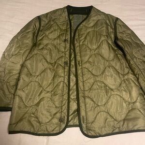 M-65 Field Jacket Liner with Buttons, Nylon outer shell, Polyester